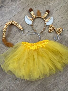 Toddler Giraffe Costume Tutu Set 2T-3T Safari Halloween Dress Up